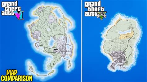 gta 6 map compared to gta 5